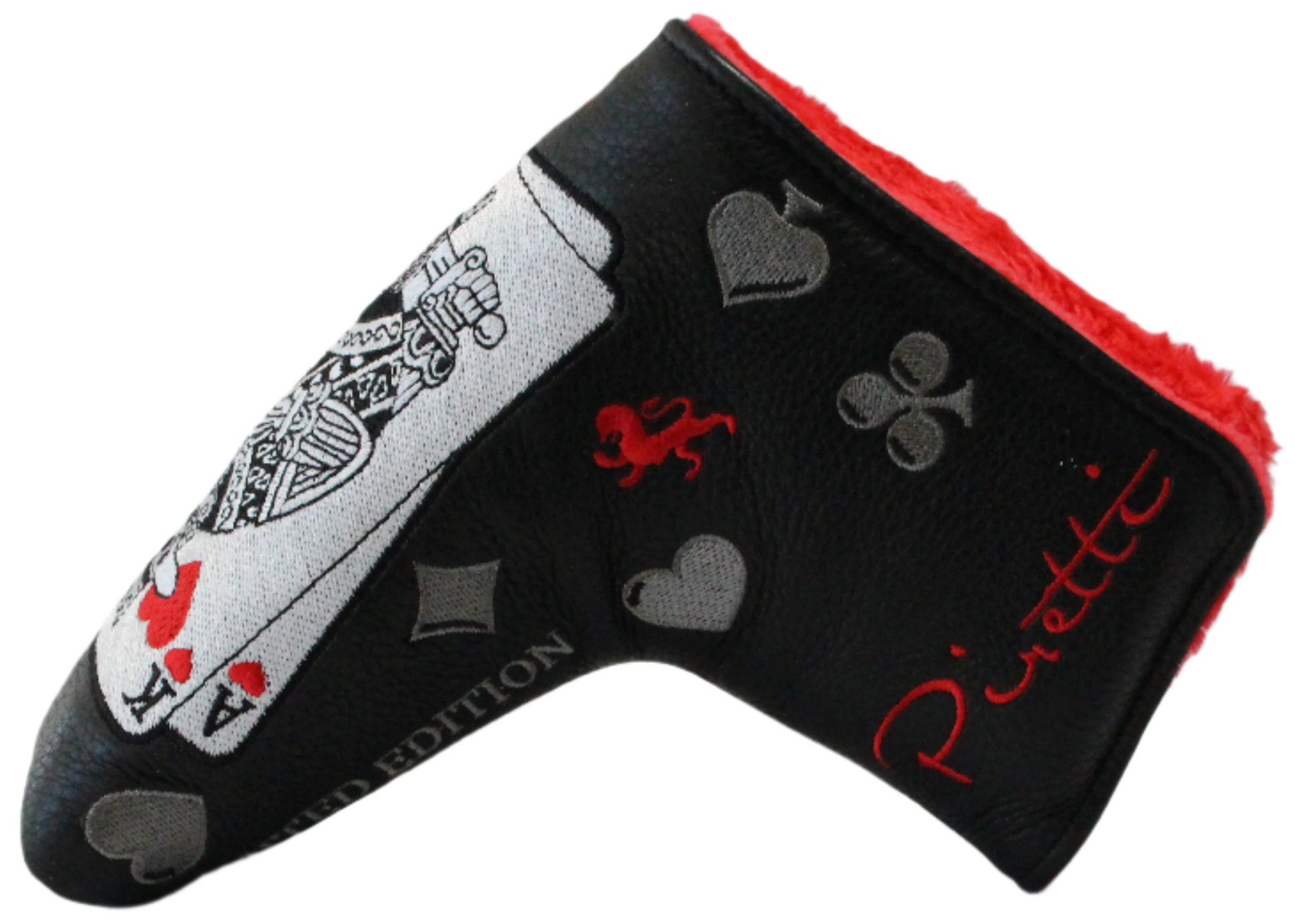 Piretti - Limited Edition Blackjack Ace/King of Hearts Blade Putter Headcover - The Golf Guys Online