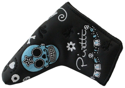 Piretti - Limited Edition Black/White Dia De Los Muertos Blade Putter Headcover - The Golf Guys Online