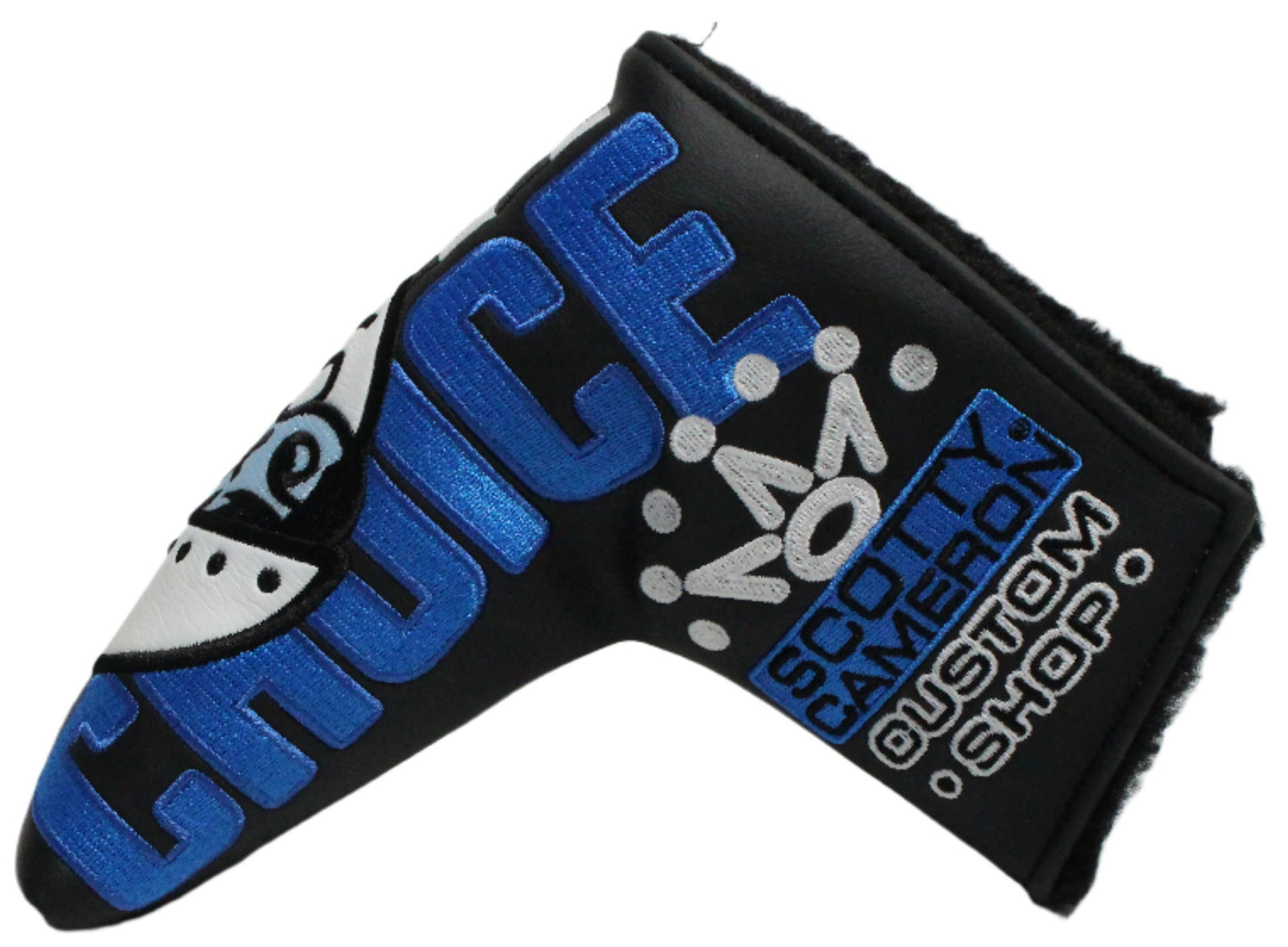 Scotty Cameron - Champs Choice Johnny Racer Black/Blue Blade Putter Headcover - The Golf Guys Online