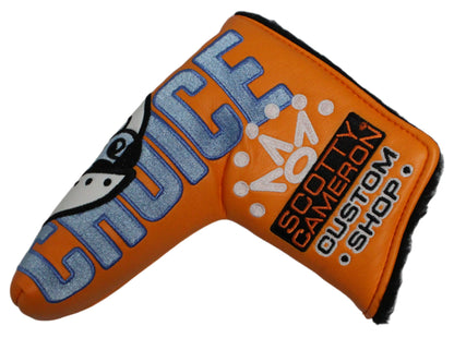 Scotty Cameron - Champs Choice Johnny Racer Custom Shop Orange/Blue Blade Putter Headcover - The Golf Guys Online