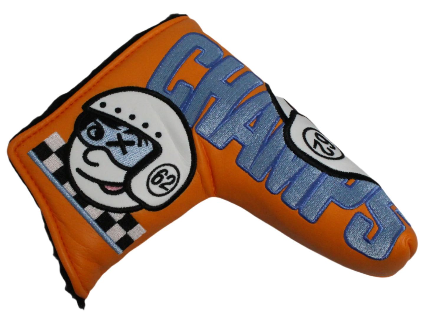 Scotty Cameron - Champs Choice Johnny Racer Custom Shop Orange/Blue Blade Putter Headcover - The Golf Guys Online