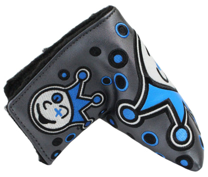 Scotty Cameron - 2019 Custom Shop Jackpot Johnny Charcoal & Blue Mid-Mallet Putter Headcover - The Golf Guys Online