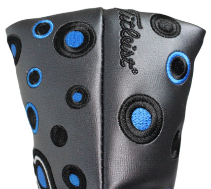 Scotty Cameron - 2019 Custom Shop Jackpot Johnny Charcoal & Blue Mid-Mallet Putter Headcover - The Golf Guys Online
