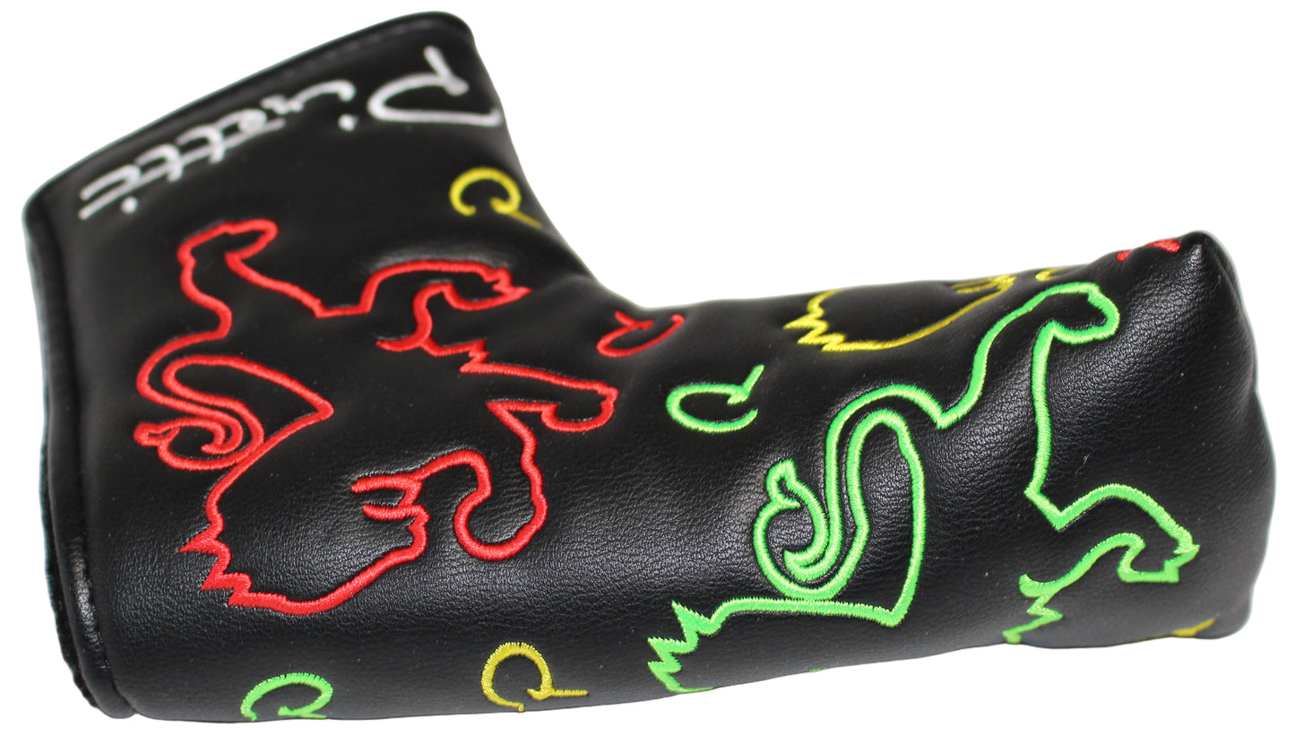 Piretti Limited Edition Tour Only "Rasta" Blade Putter Headcover