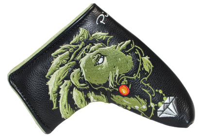 Limited Piretti Majestic Lion King Blade Putter Headcover Green/Black