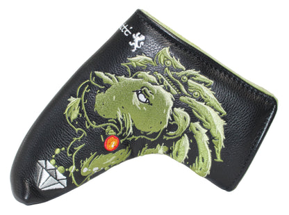 Limited Piretti Majestic Lion King Blade Putter Headcover Green/Black