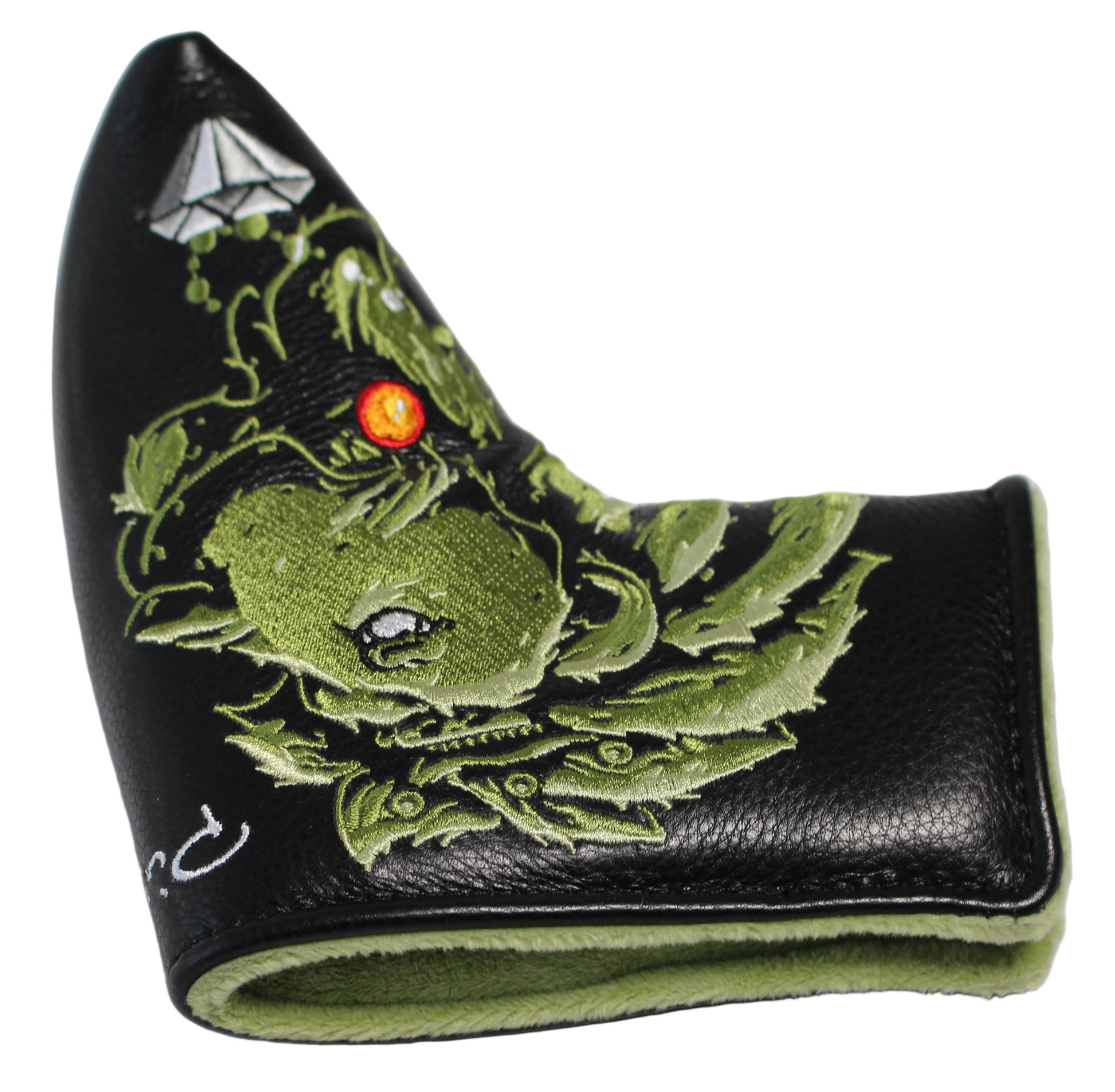 Limited Piretti Majestic Lion King Blade Putter Headcover Green/Black