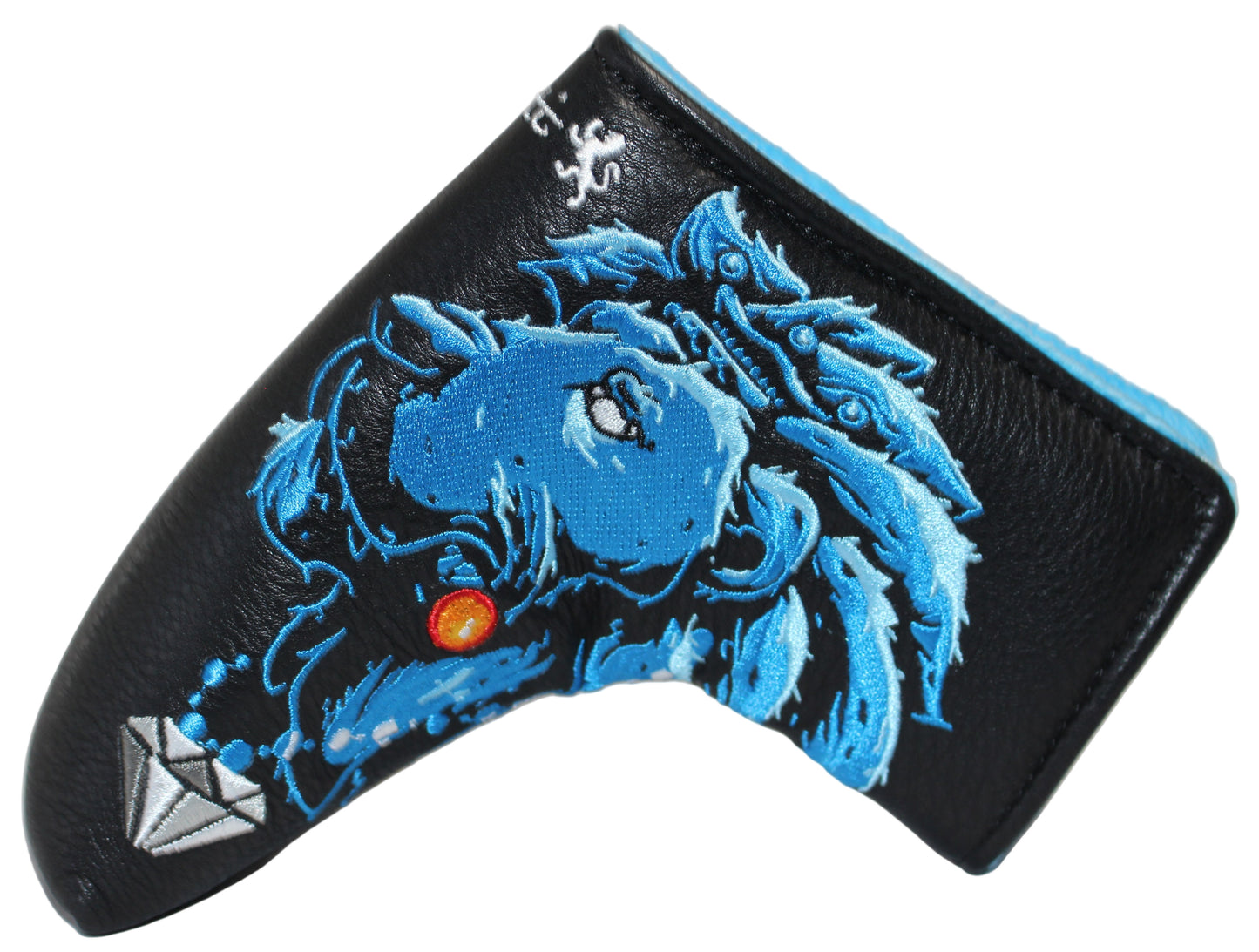 Limited Piretti Majestic Lion King Blade Putter Headcover Blue/Black
