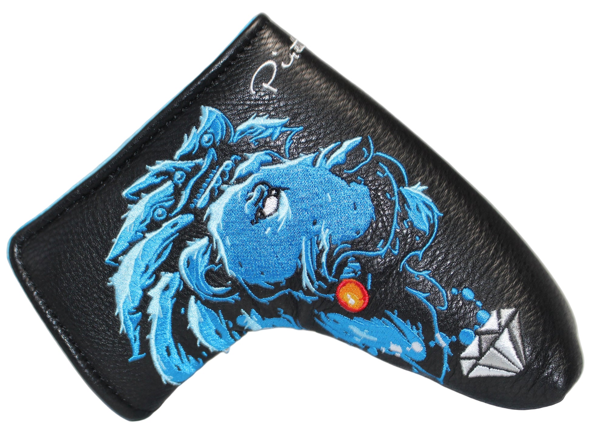 Limited Piretti Majestic Lion King Blade Putter Headcover Blue/Black