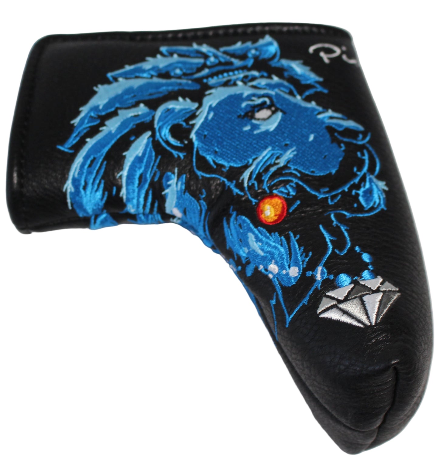 Limited Piretti Majestic Lion King Blade Putter Headcover Blue/Black