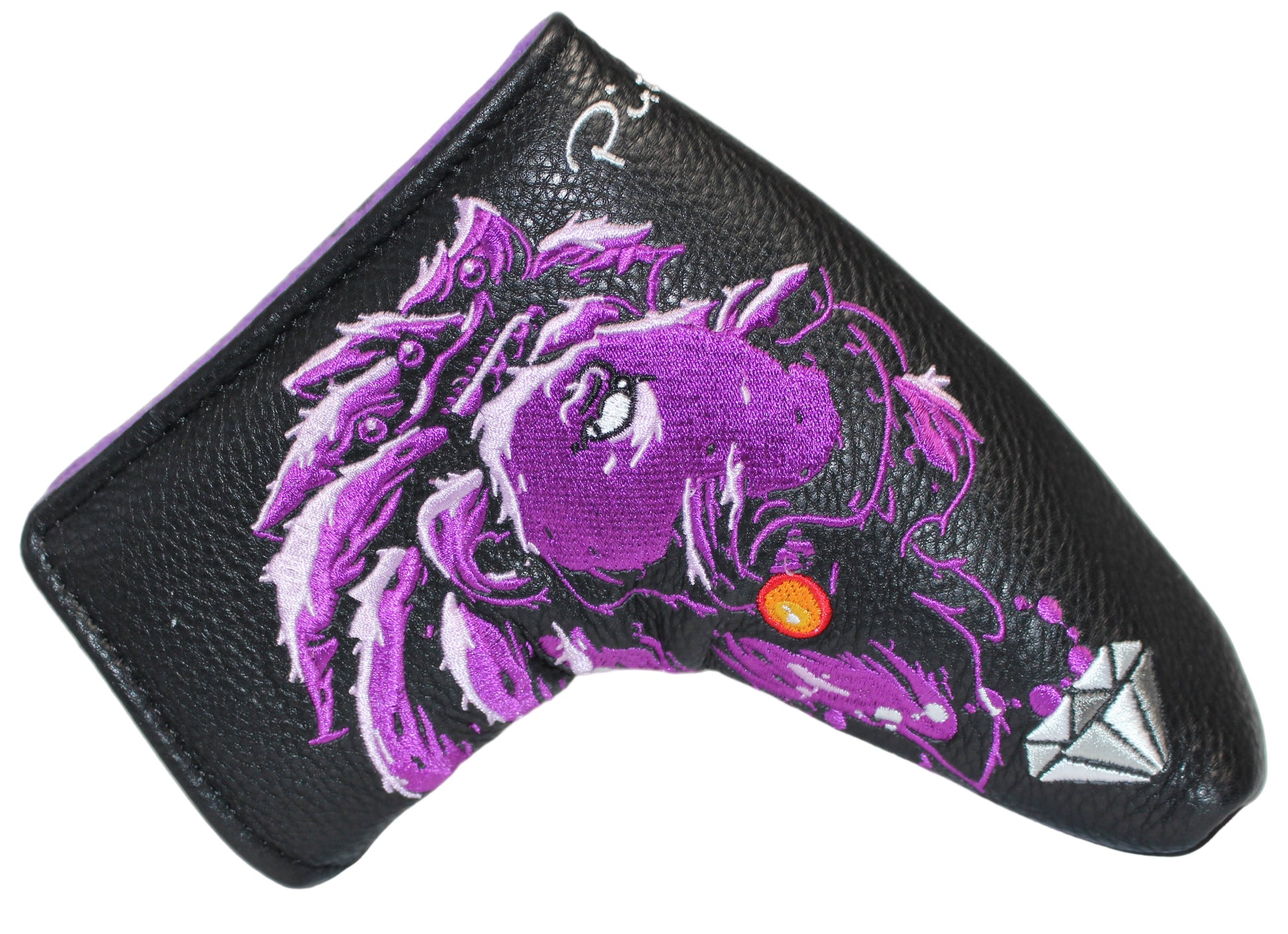 Piretti Majestic Lion King Blade Putter Headcover Purple/Black
