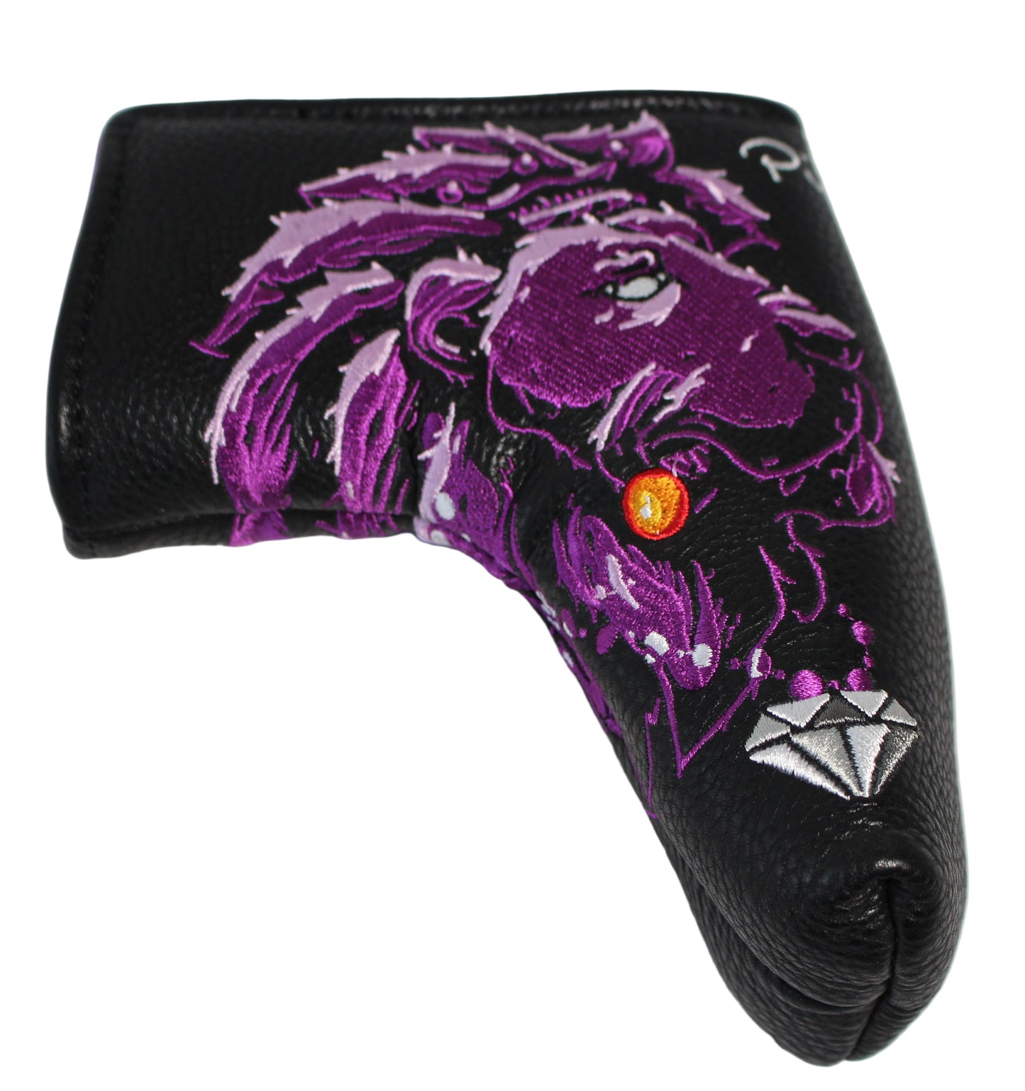Piretti Majestic Lion King Blade Putter Headcover Purple/Black