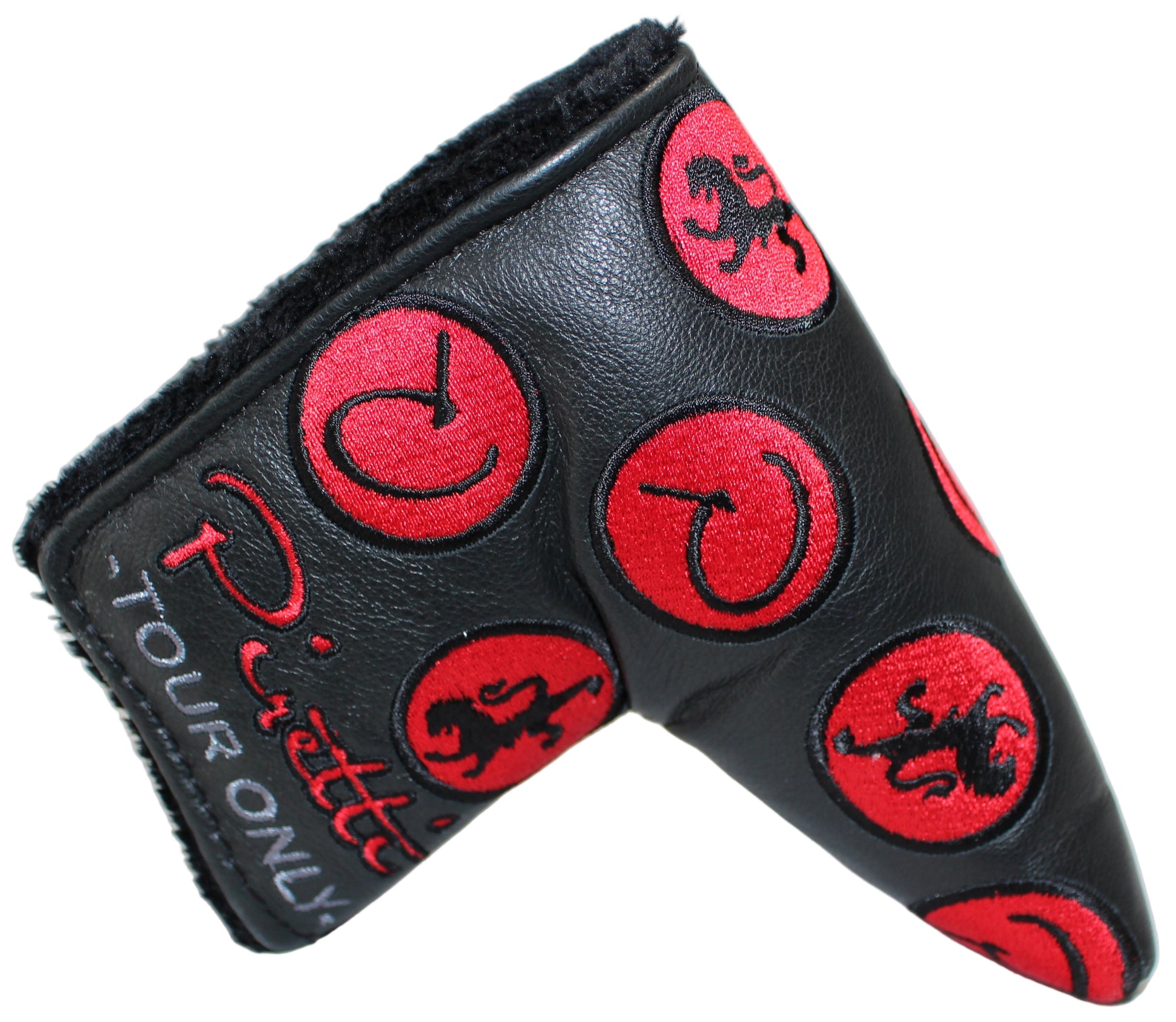 Piretti Limited Edition Tour Only Circle P Black/Red Blade Putter Headcover