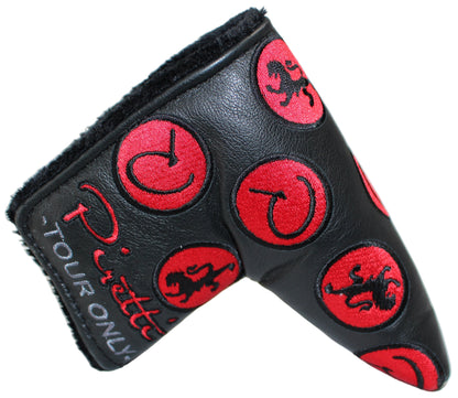 Piretti Limited Edition Tour Only Circle P Black/Red Blade Putter Headcover