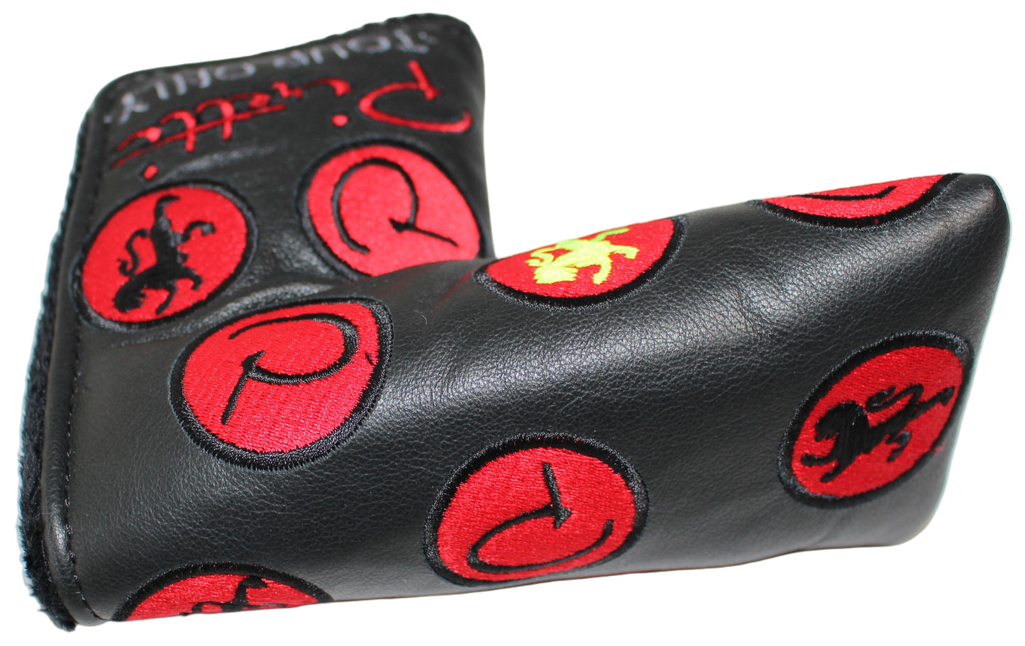 Piretti Limited Edition Tour Only Circle P Black/Red Blade Putter Headcover