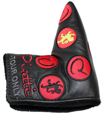 Piretti Limited Edition Tour Only Circle P Black/Red Blade Putter Headcover