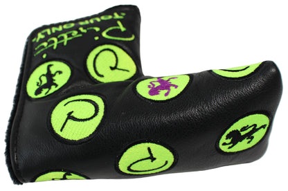 Piretti Limited Edition Tour Only Circle P Black/Green Blade Putter Headcover
