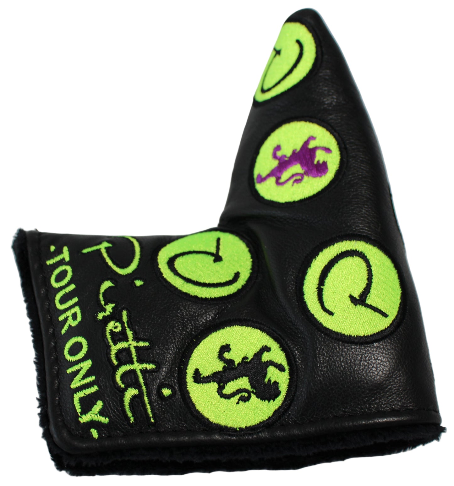 Piretti Limited Edition Tour Only Circle P Black/Green Blade Putter Headcover