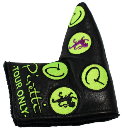 Piretti Limited Edition Tour Only Circle P Black/Green Blade Putter Headcover