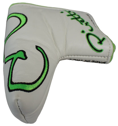 Piretti Limited Edition 1 of 50 White/Green Blade Putter Headcover