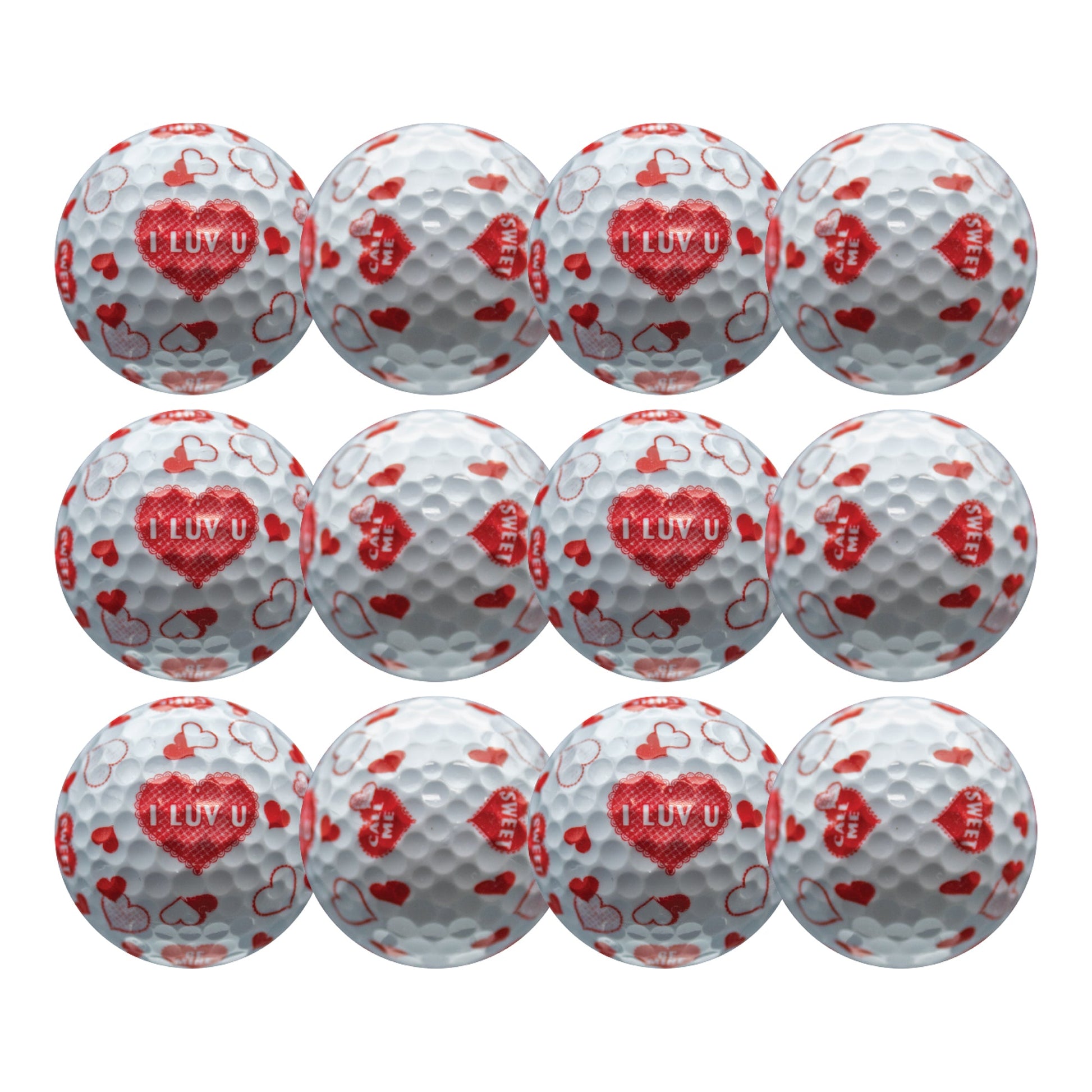 New Novelty I Luv U Golf Balls