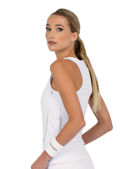 Baseline Tank - White - The Golf Guys Online