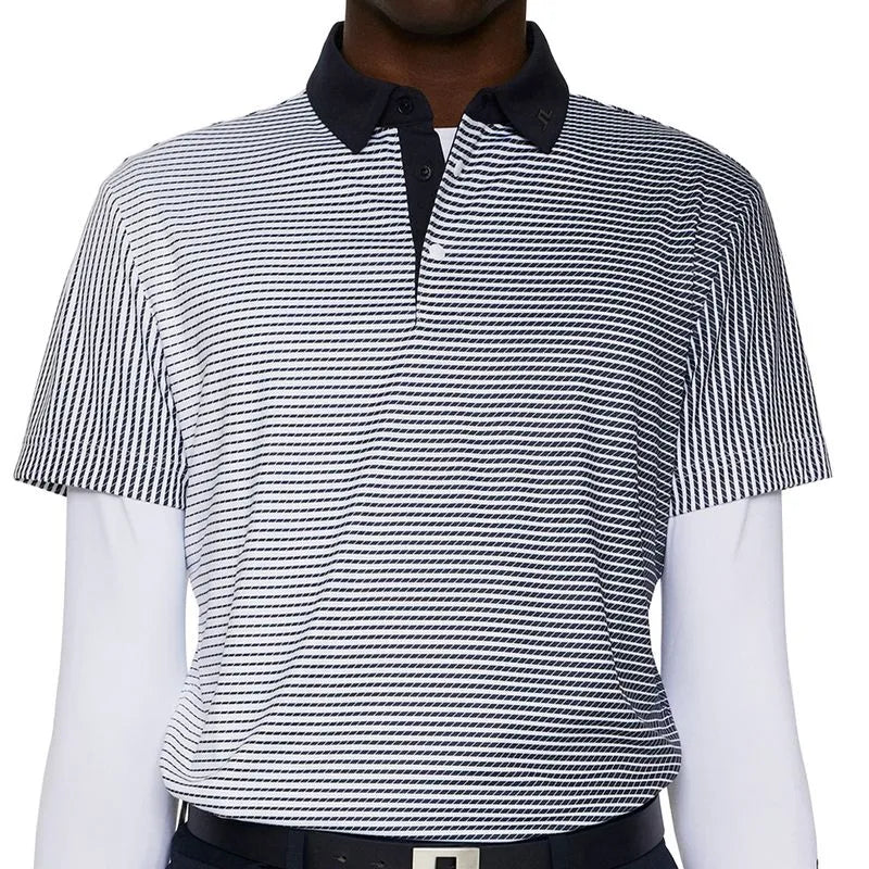 J. Lindeberg Marvin Stripe Polo