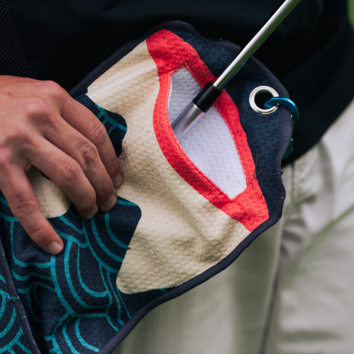 Koi Utility Towel (Blue) - The Golf Guys Online