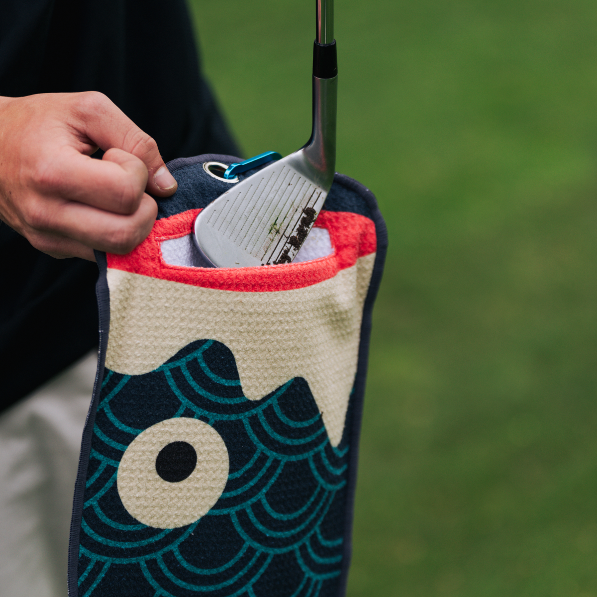 Koi Utility Towel (Blue) - The Golf Guys Online
