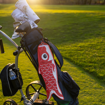 Koi Utility Towel (Red) - The Golf Guys Online