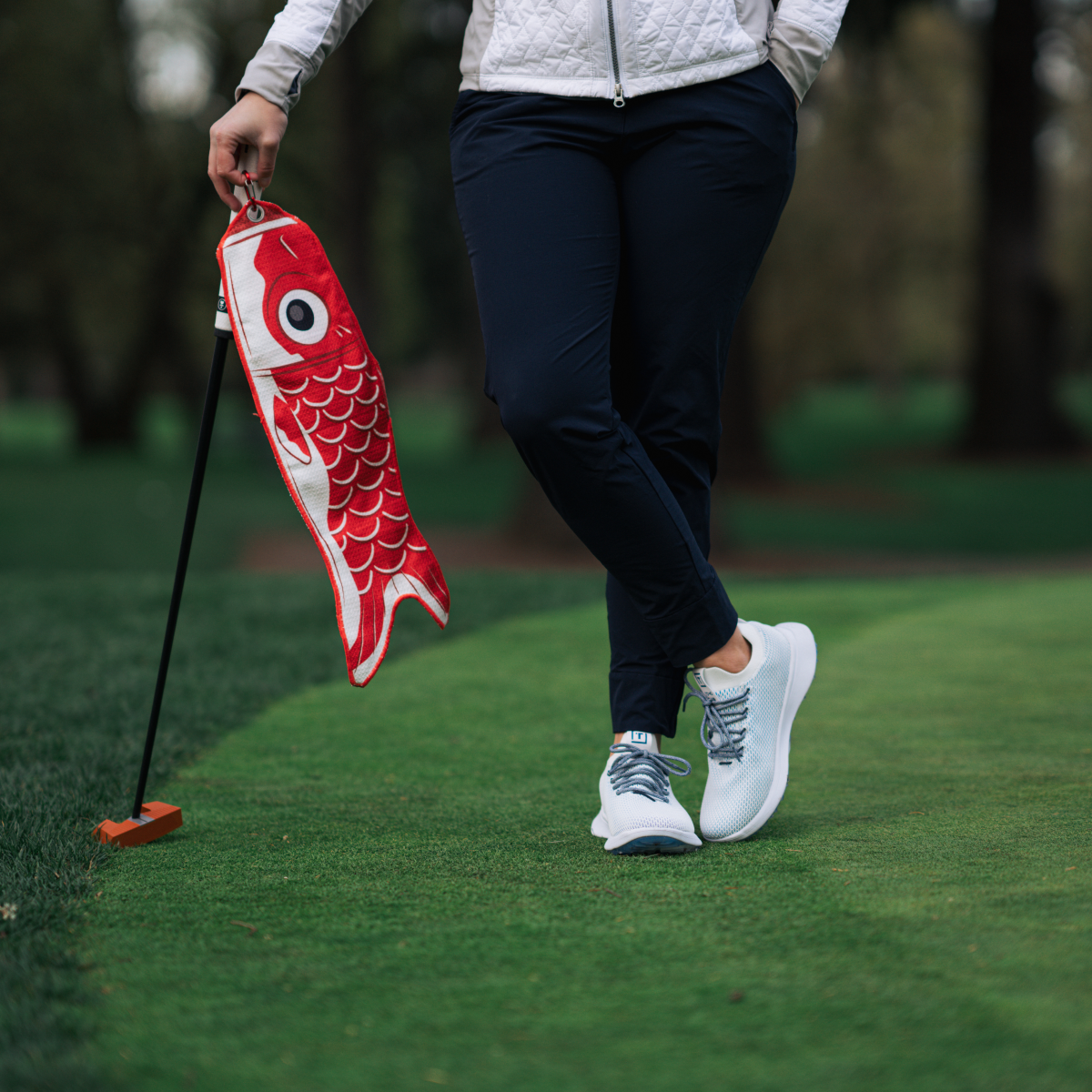 Koi Utility Towel (Red) - The Golf Guys Online