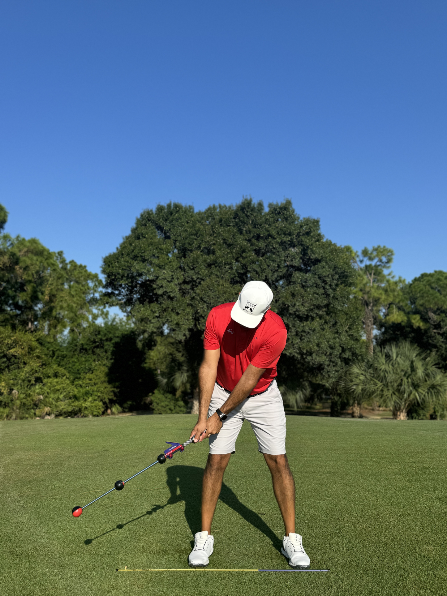 Top Training Aids Bundle: The Straightaway, Swing Setter and Aimstick + Training Grip - The Golf Guys Online