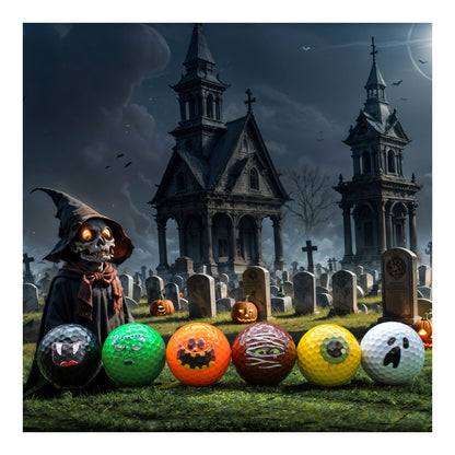 New Novelty Halloween Monster Mix Golf Balls