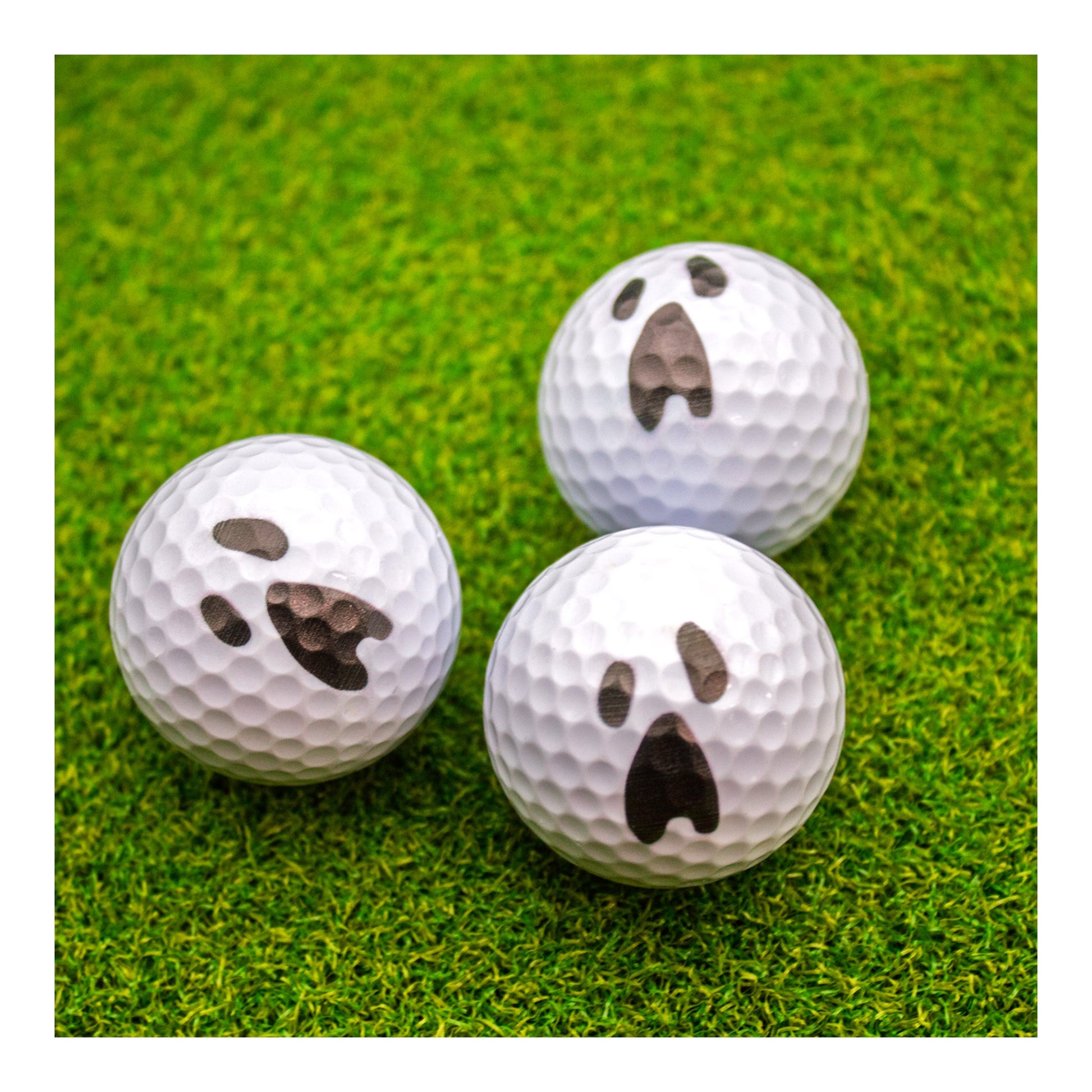 New Novelty Ghost Face Golf Balls
