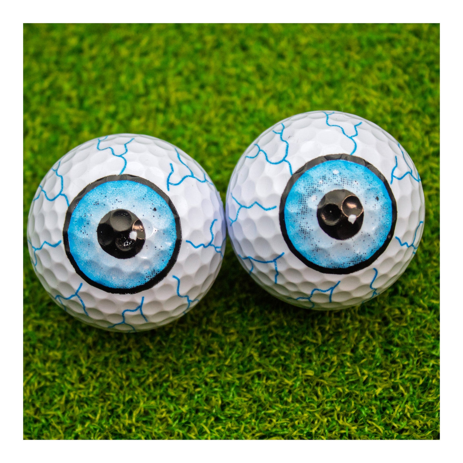 New Novelty Blue Shot Eyeballs Golf Balls