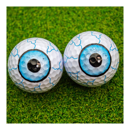 New Novelty Blue Shot Eyeballs Golf Balls