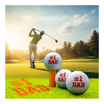 New Novelty #1 Dad Golf Balls