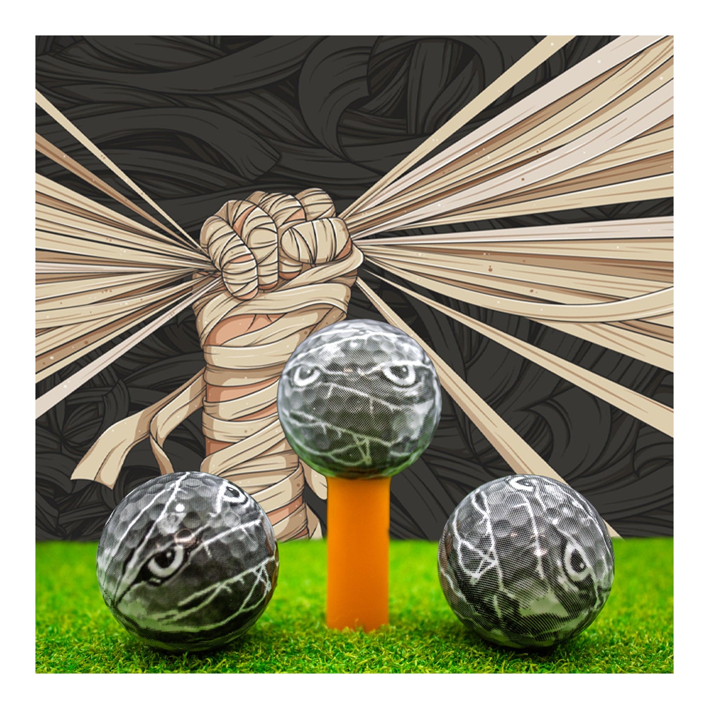 New Novelty Mummy Golf Balls