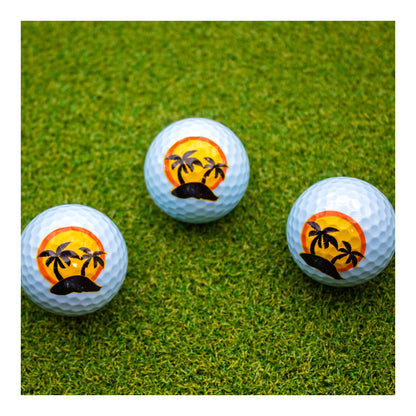 New Novelty Tropical Island Golf Balls