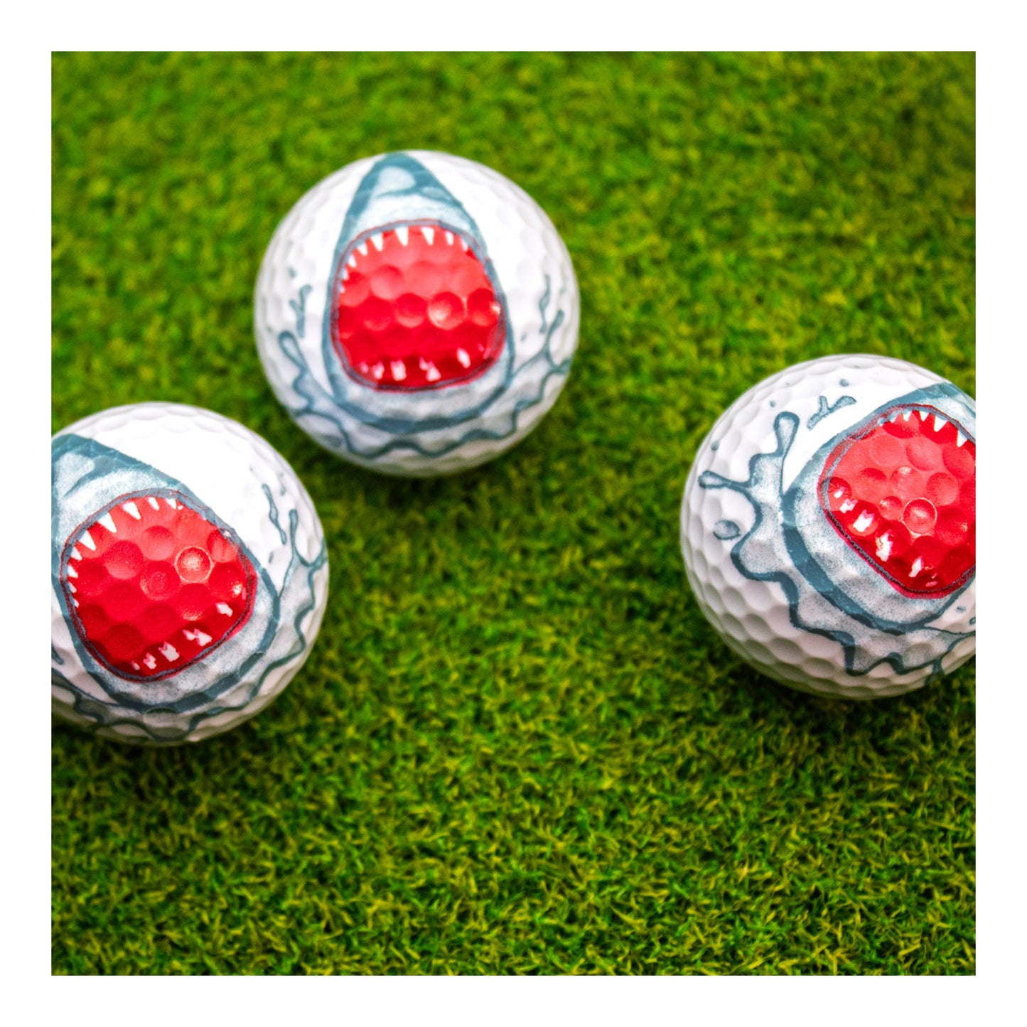 New Novelty Shark Golf Balls