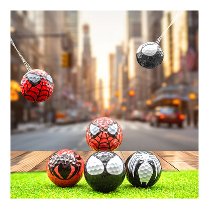 New Novelty Spider Face Mix Pack Golf Balls
