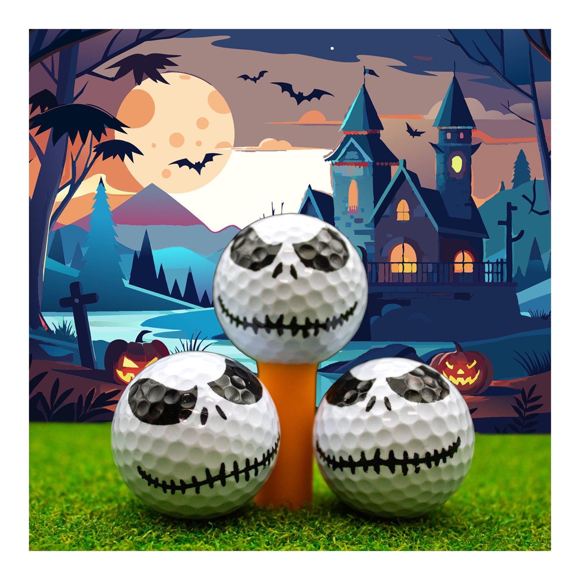 New Novelty Skelly Golf Balls