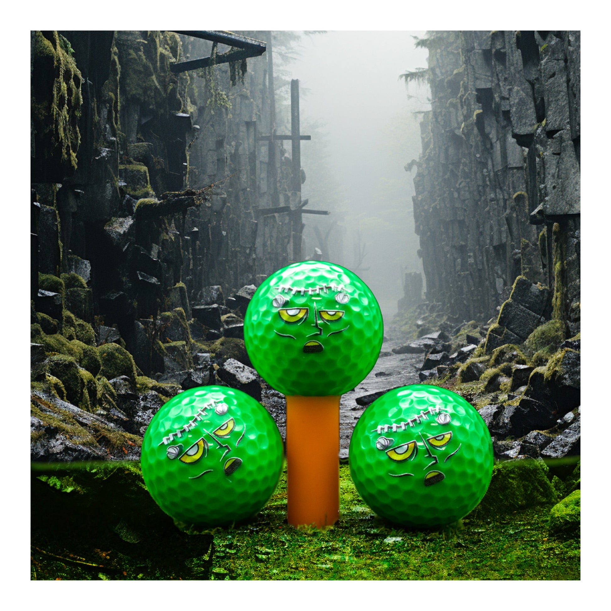 New Novelty Halloween Frankenstein Golf Balls