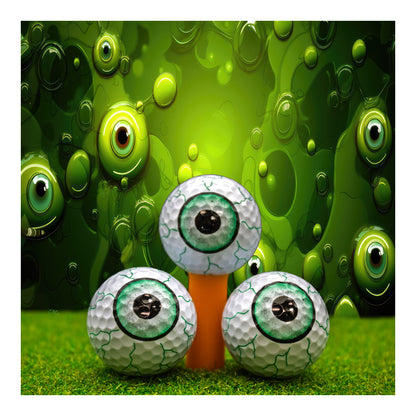 New Novelty Green Shot Eyeballs Golf Balls