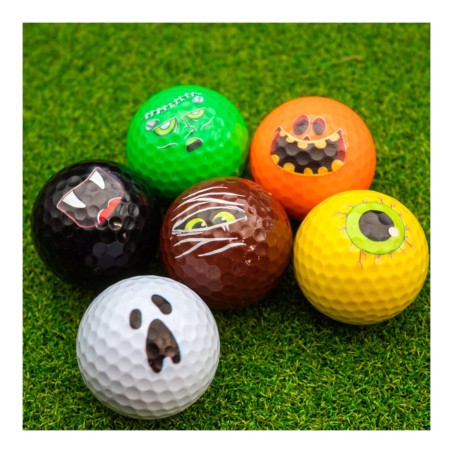 New Novelty Halloween Monster Mix Golf Balls