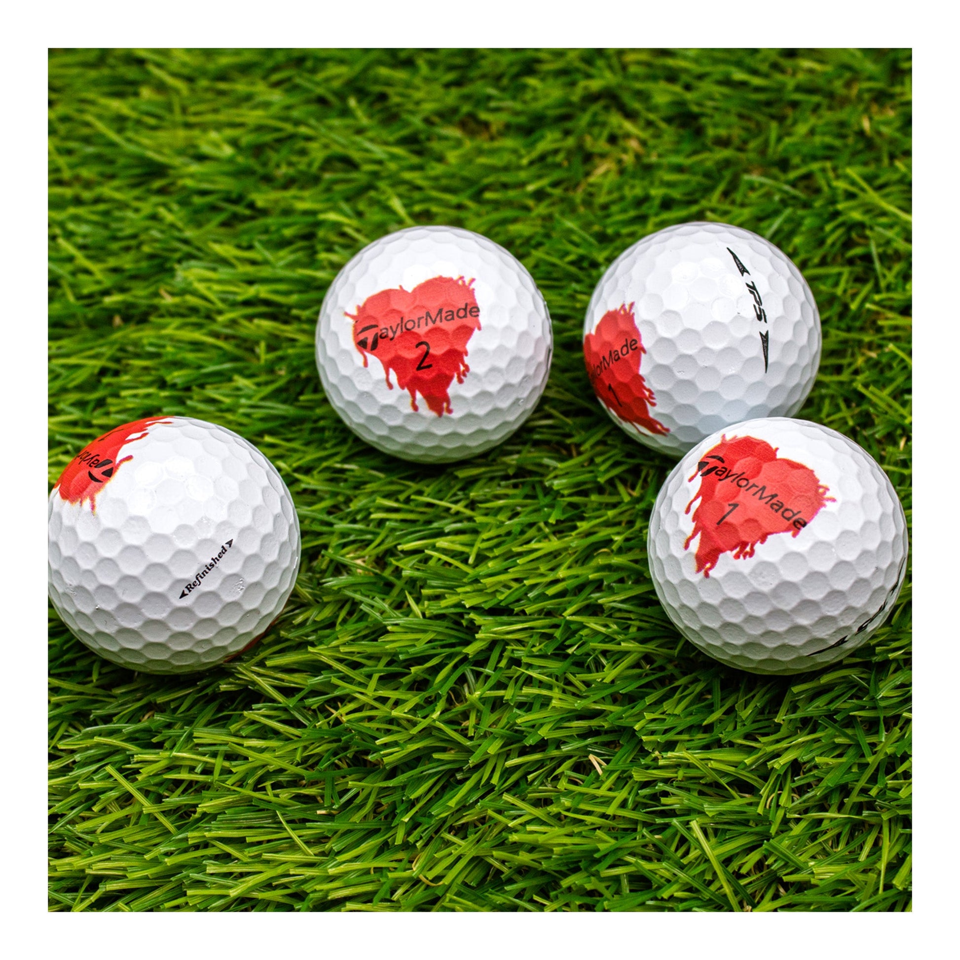 Refurbished TaylorMade TP5 Bleeding Hearts Golf Balls