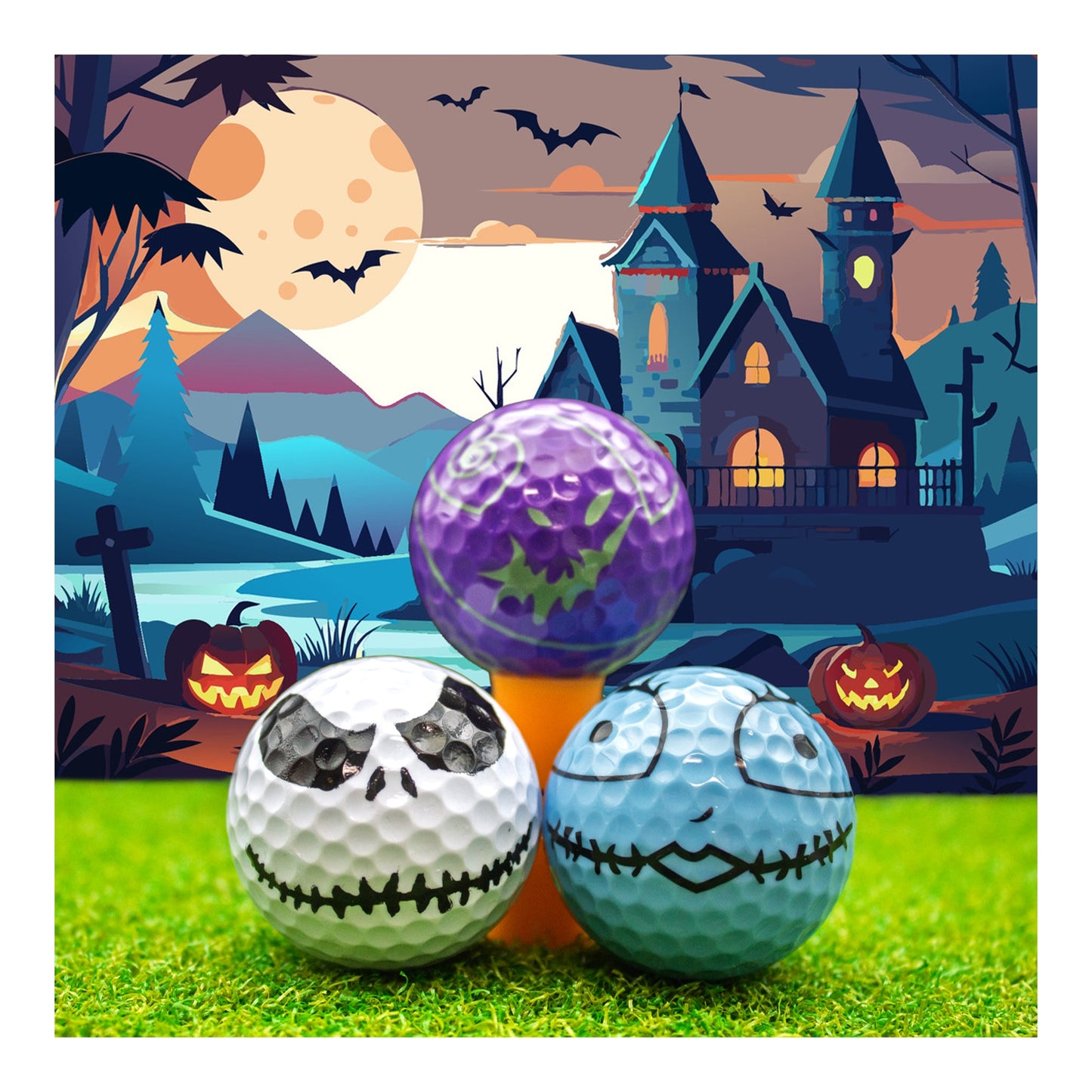 New Novelty Christmas Nightmare Mix Pack Golf Balls