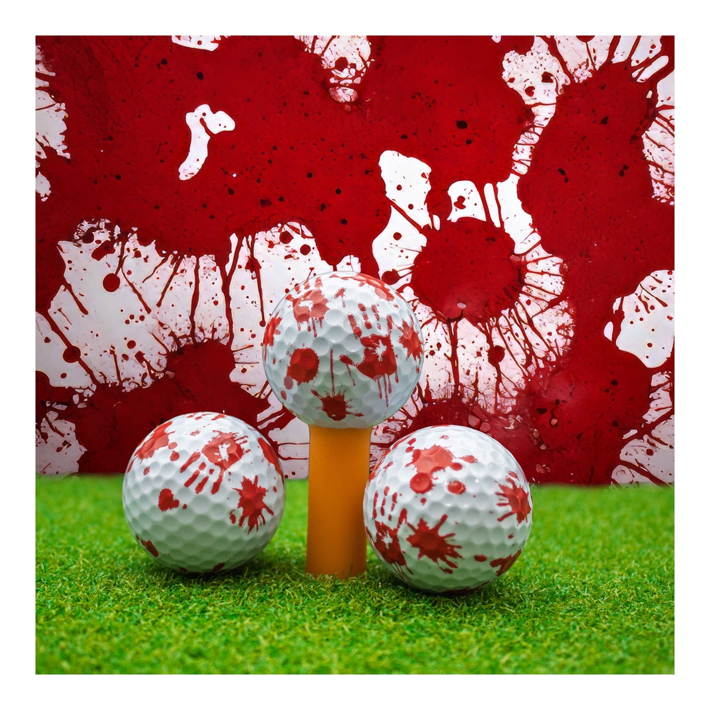 New Novelty Halloween Blood Splatter Golf Balls