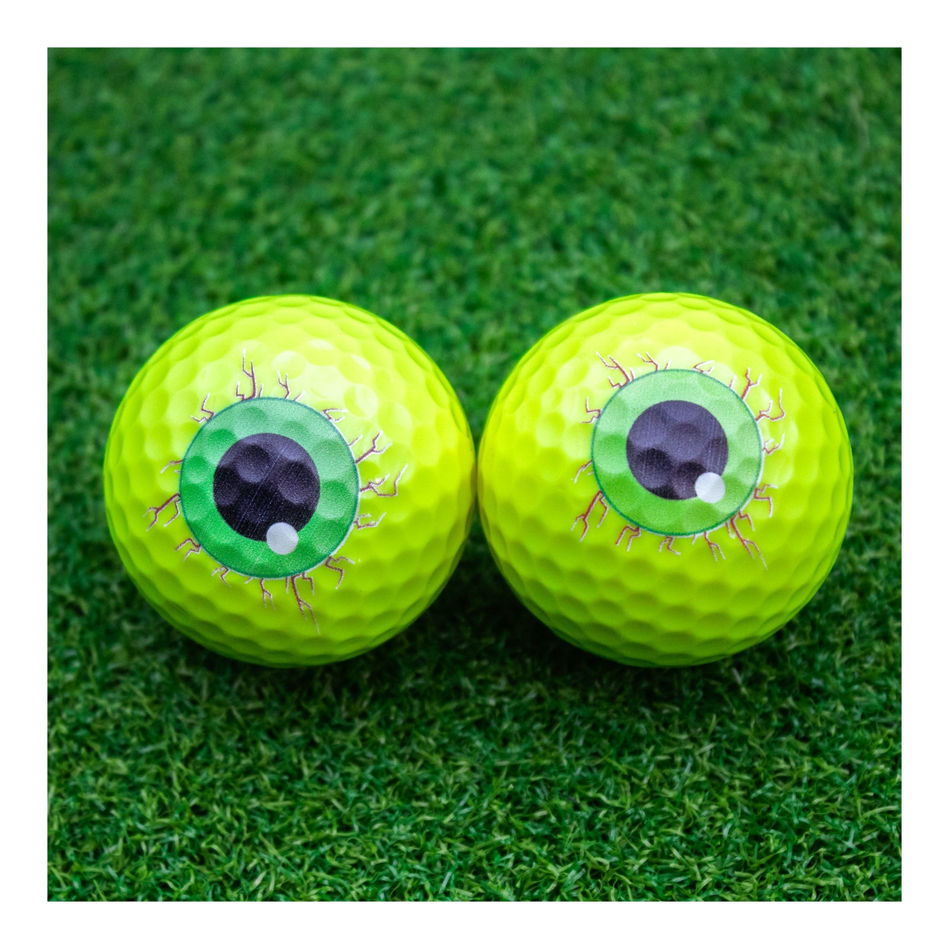 New Novelty Yellow Monster Eyeballs Golf Balls