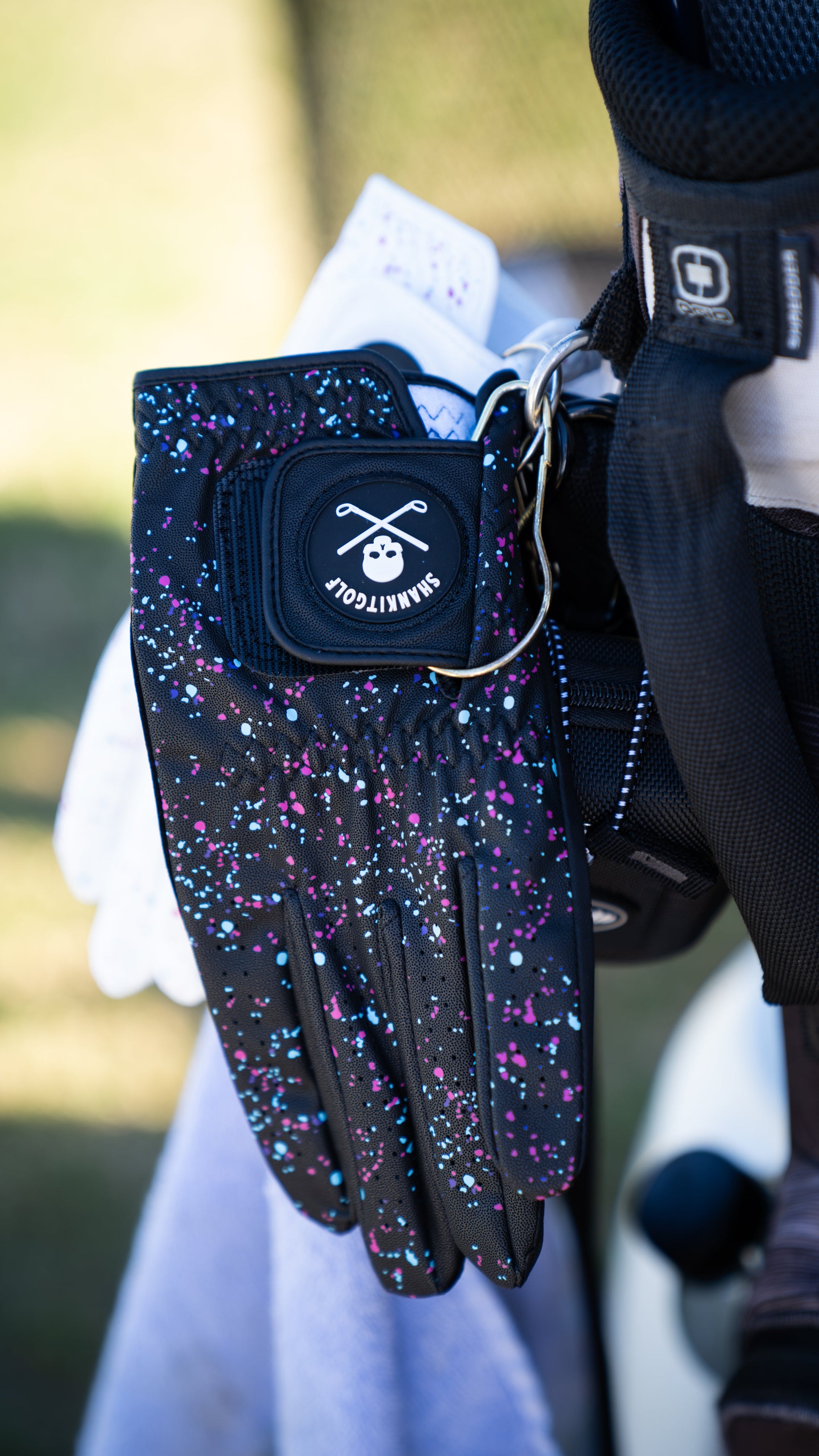 Black Paint Splatter Golf Glove - The Golf Guys Online